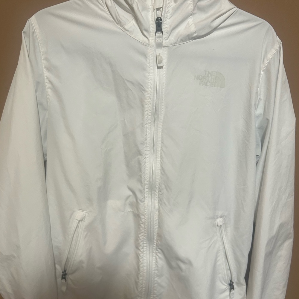 The North Face White Hooded Jacket